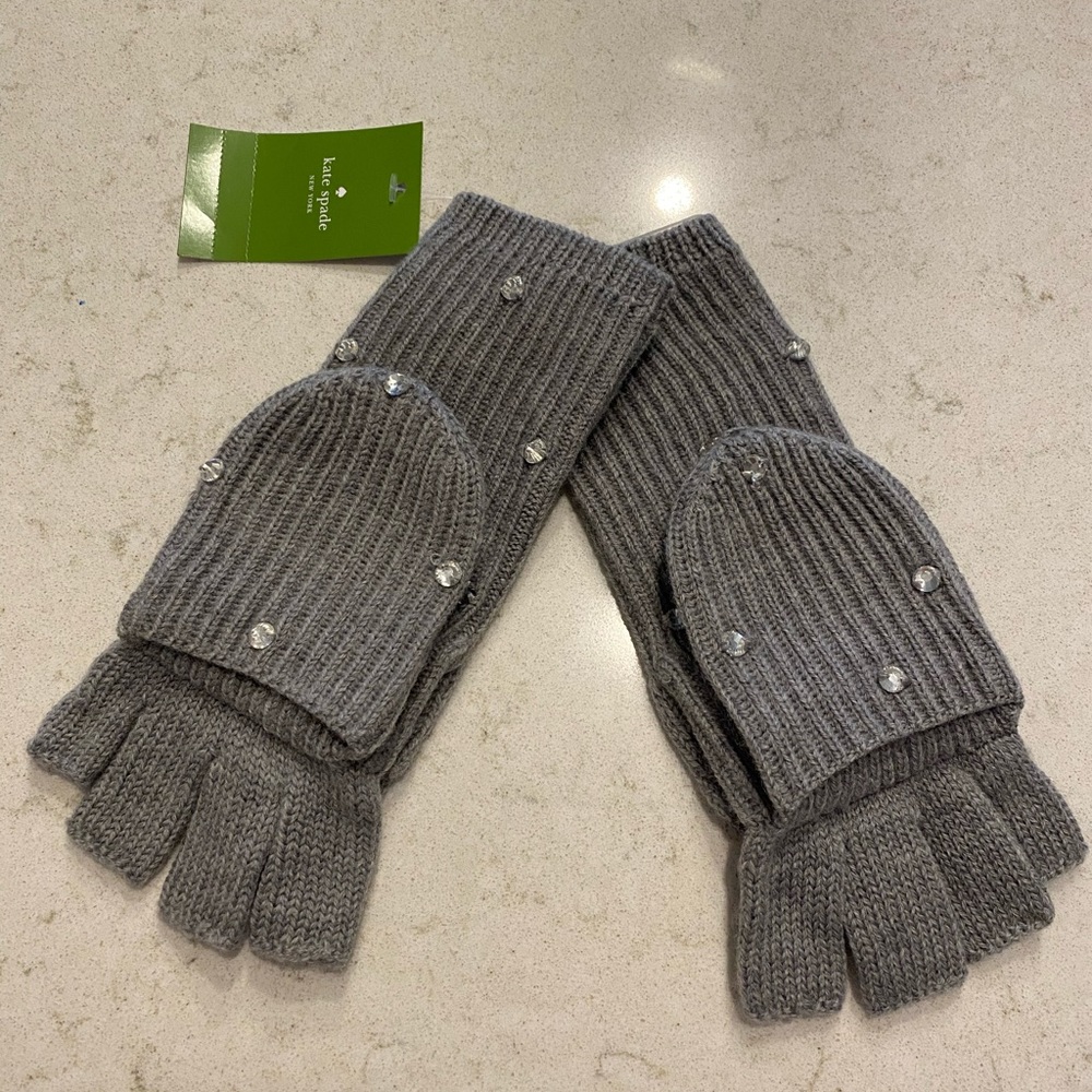 kate spade Gray Winter Finger Gloves